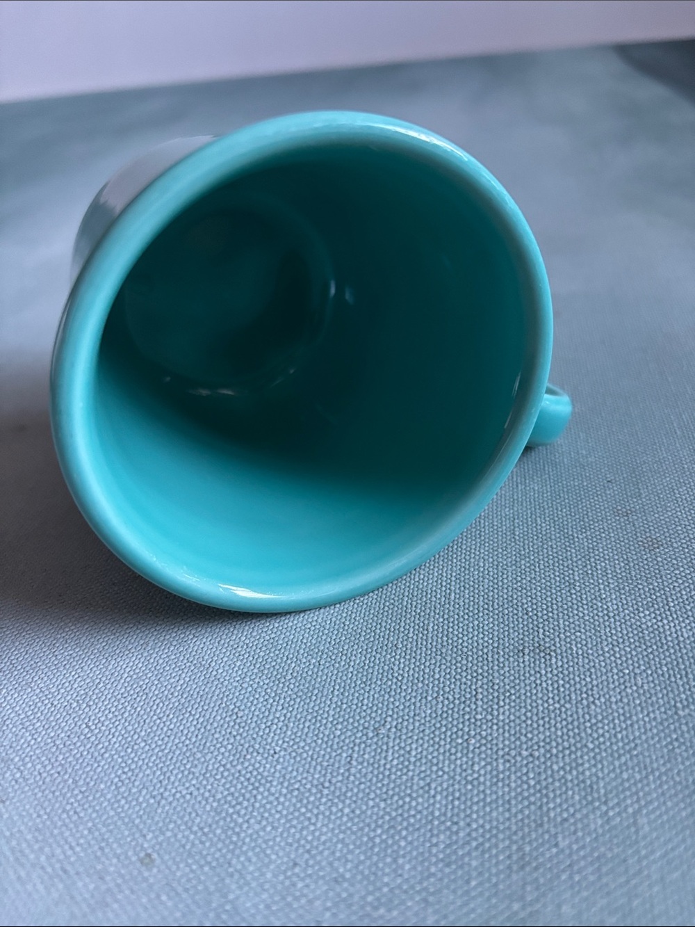 Fiestaware Classic Ring Handle Mug 8oz. Turquoise - Picture 10 of 10